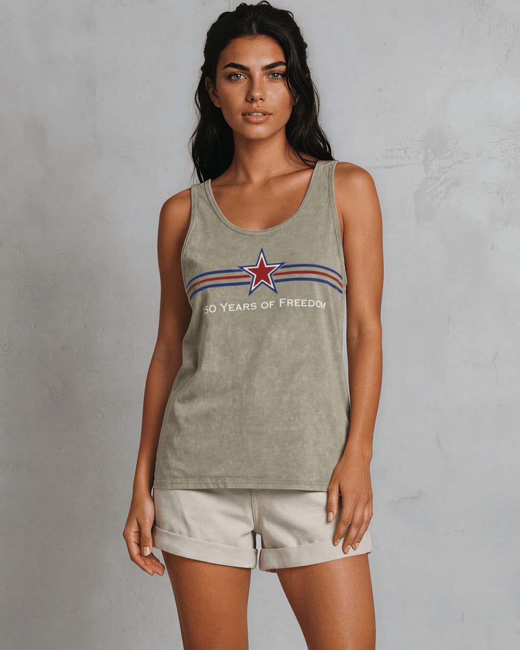 250 Freedom Star Graphic Tank Top | Made in USA | 4th of July