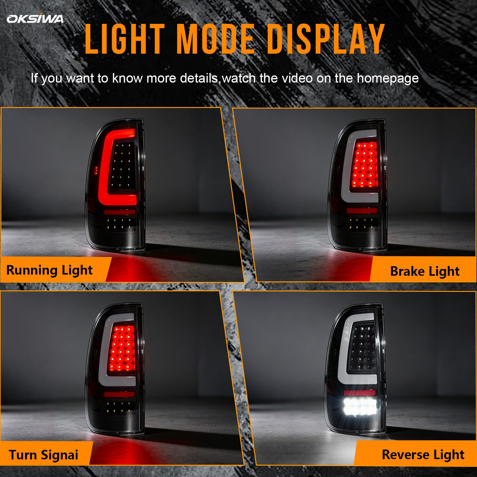 Upgrade LED Tail Lights for 2008-2016 Ford F250/350/450 Super Duty - Plug and Play, Waterproof, High-Brightness, C-Shape Design, Clear Lens