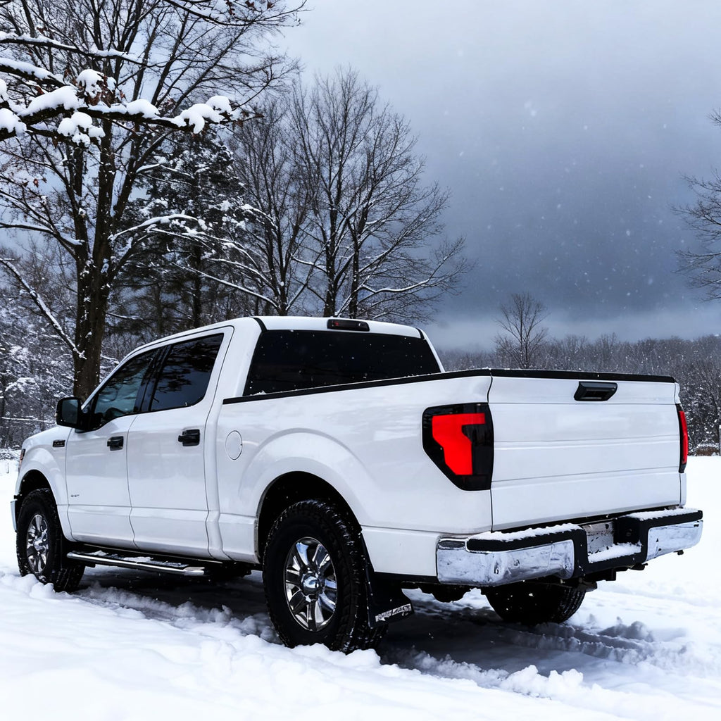 Upgrade LED Tail Lights for 2008-2016 Ford F250/350/450 Super Duty - Plug and Play, Waterproof, High-Brightness, C-Shape Design, Clear Lens