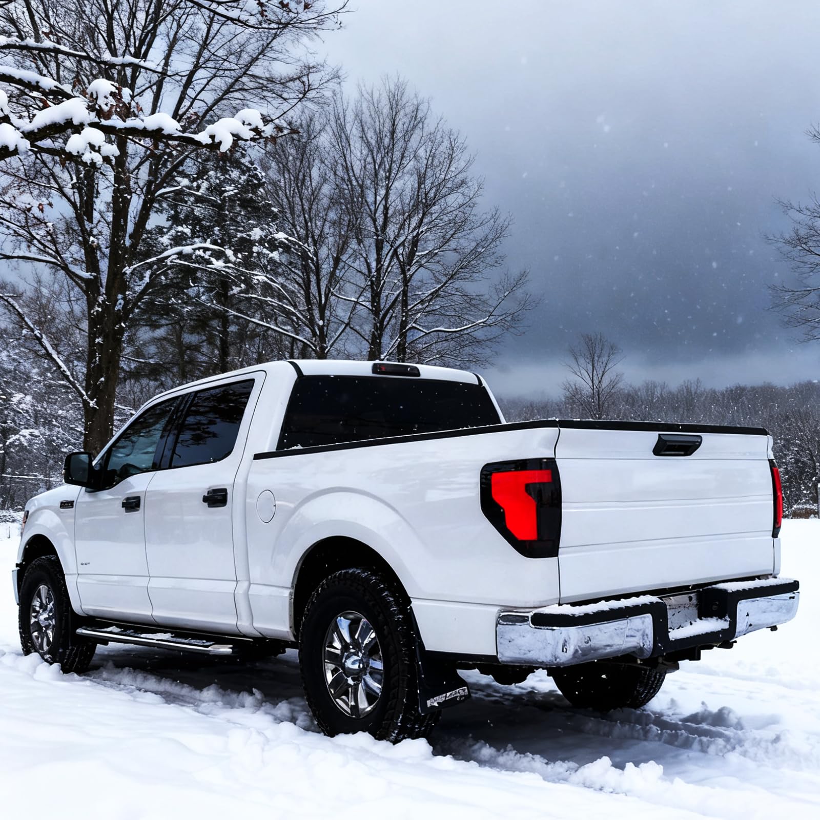 Upgrade LED Tail Lights for 2008-2016 Ford F250/350/450 Super Duty - Plug and Play, Waterproof, High-Brightness, C-Shape Design, Clear Lens
