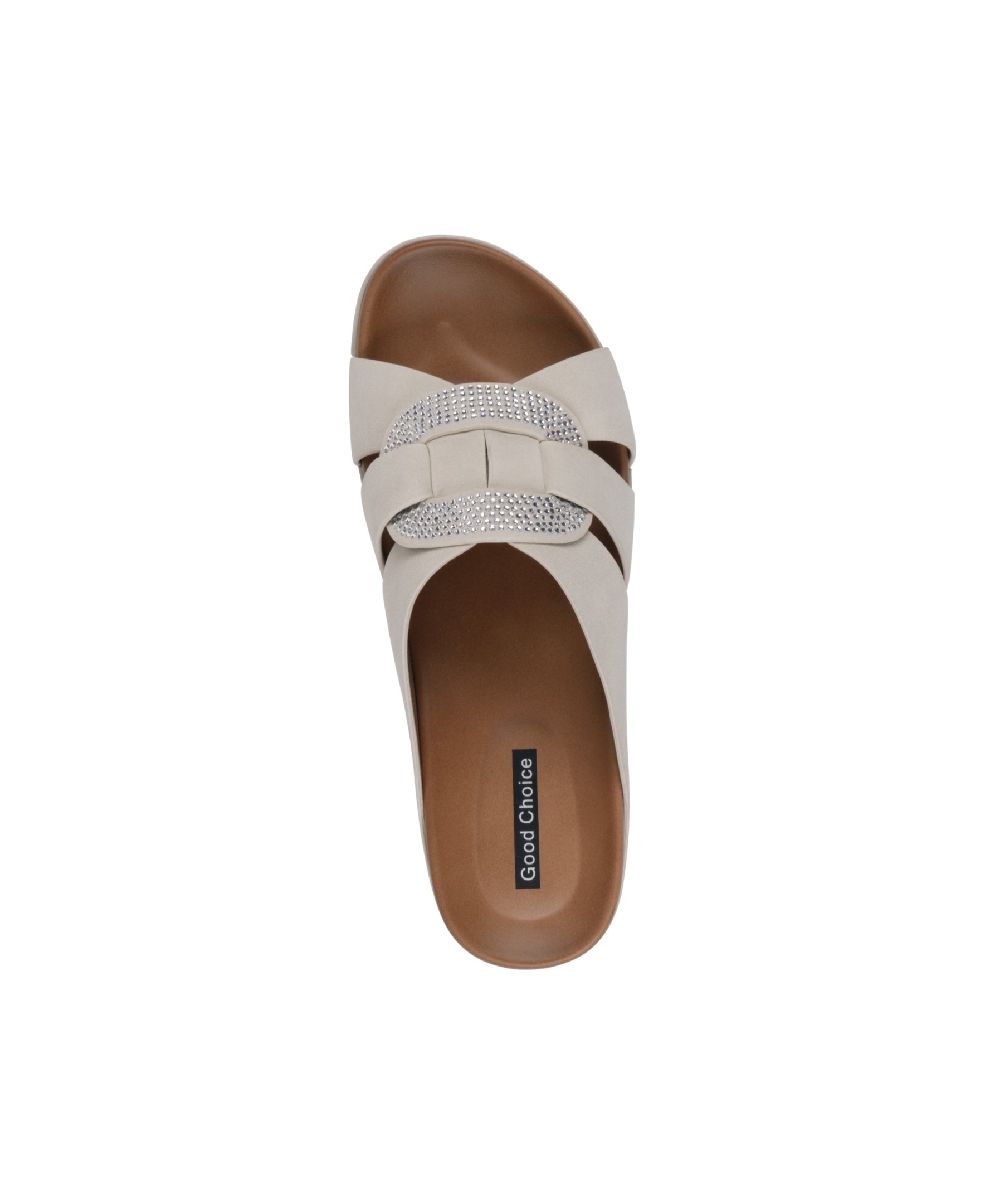 Women's Betsy Nude Embellished Comfort Sandals