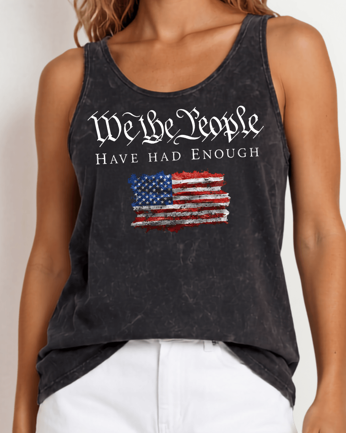 We the People Women's Patriotic Tank Top Made in USA