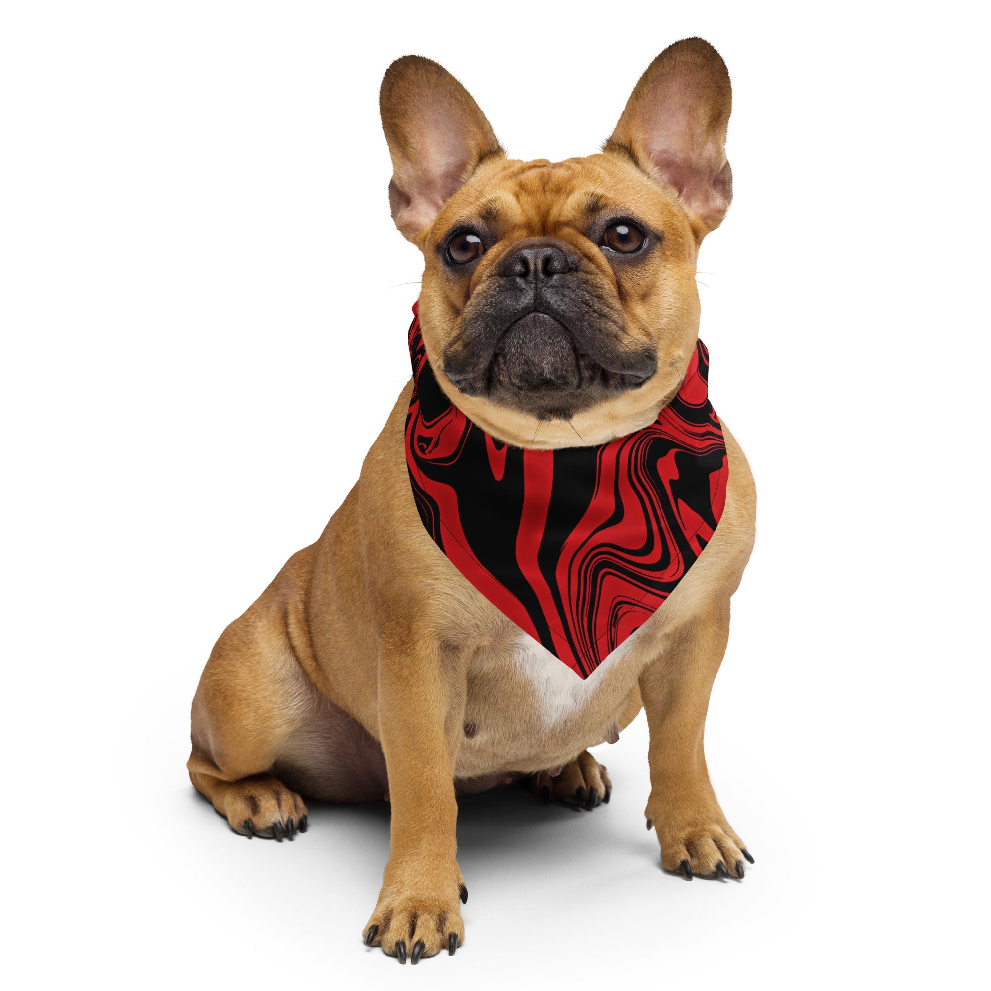 Red and Black Slime Oil Spill Rave Bandana